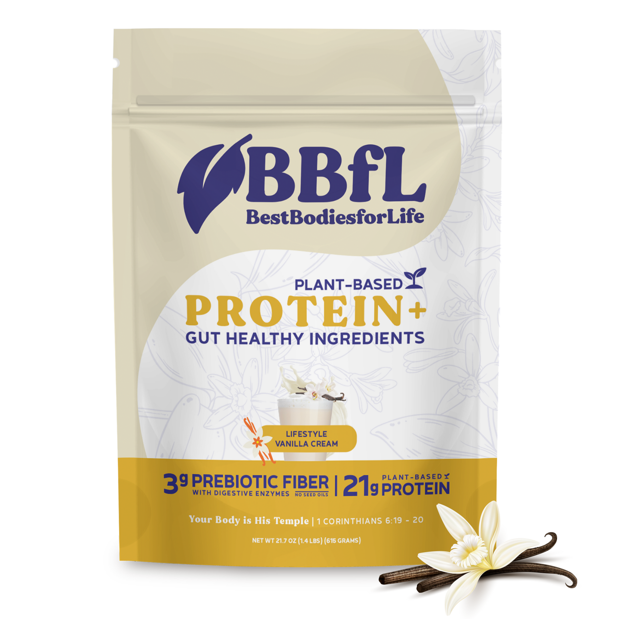 BBfL Vanilla Cream (Plant-Based) - BestBodiesforLife