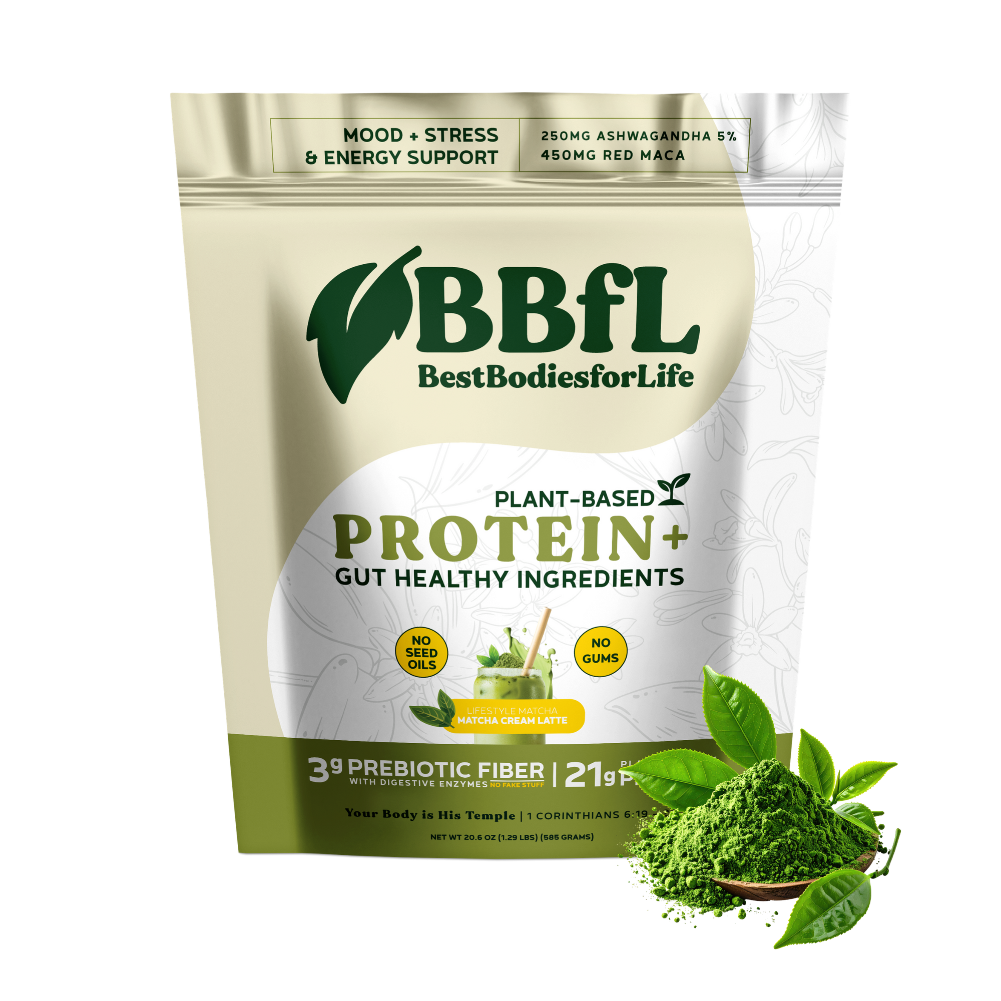 BBfL Adaptogenic Matcha Cream (Plant-Based)