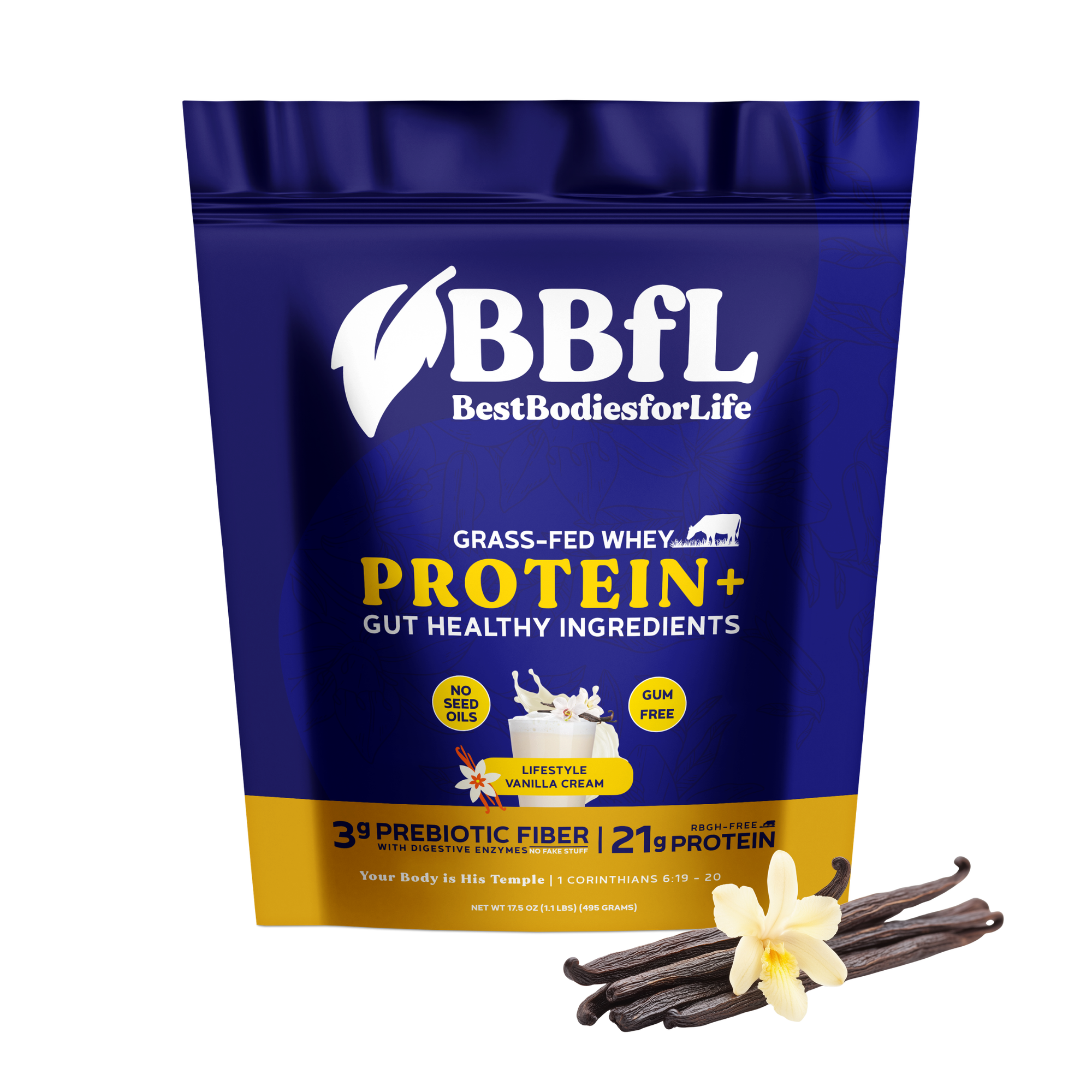 BBfL Vanilla Cream (Grass-fed Whey)