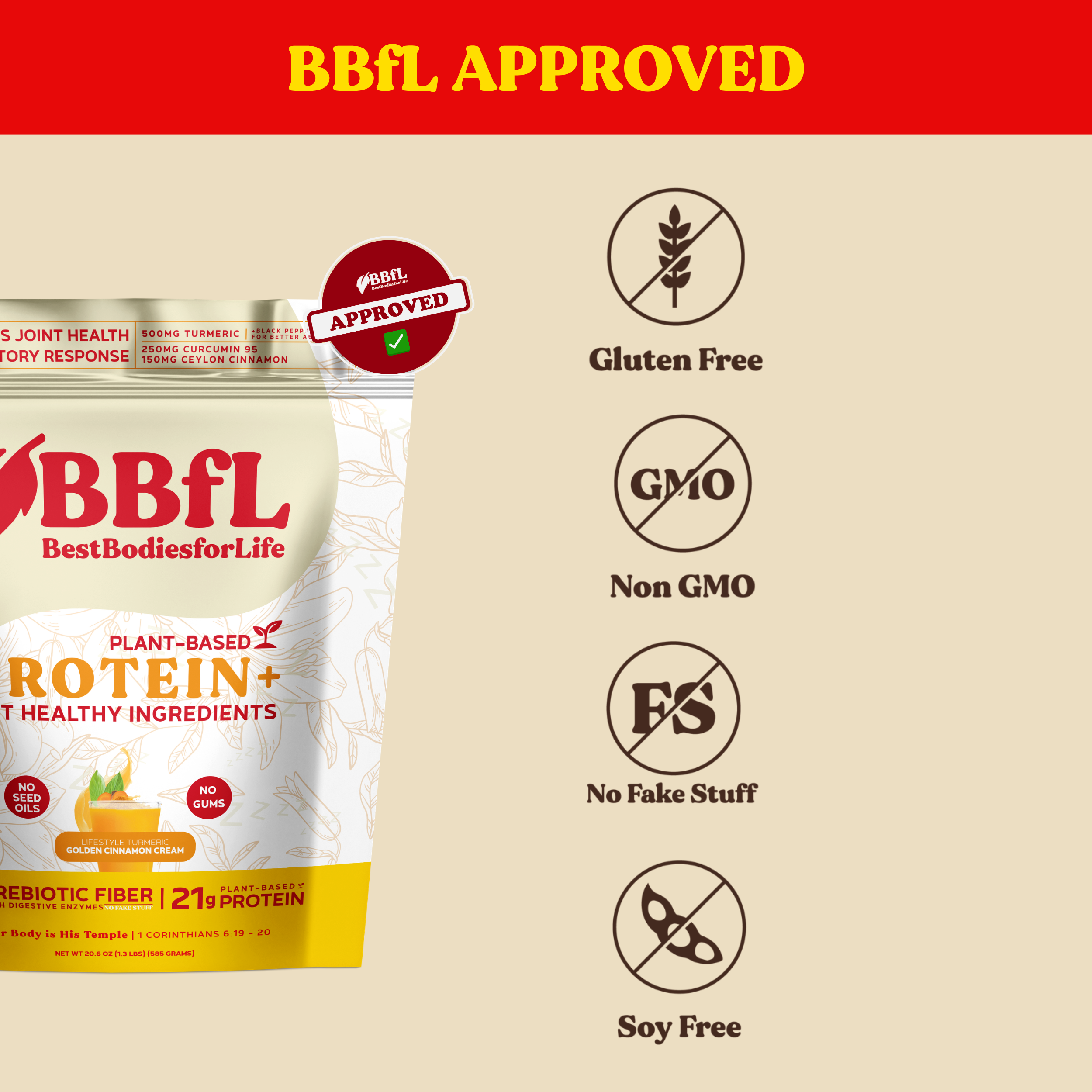 BBfL Turmeric Curcumin Cream (Plant-Based)