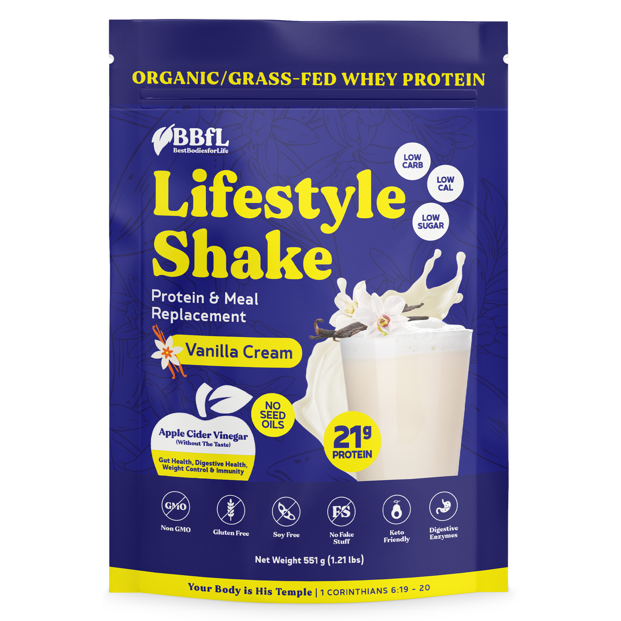 Life Style Vanilla Cream Shake - BULK OPTION (10lb) - **FREE SHIPPING**