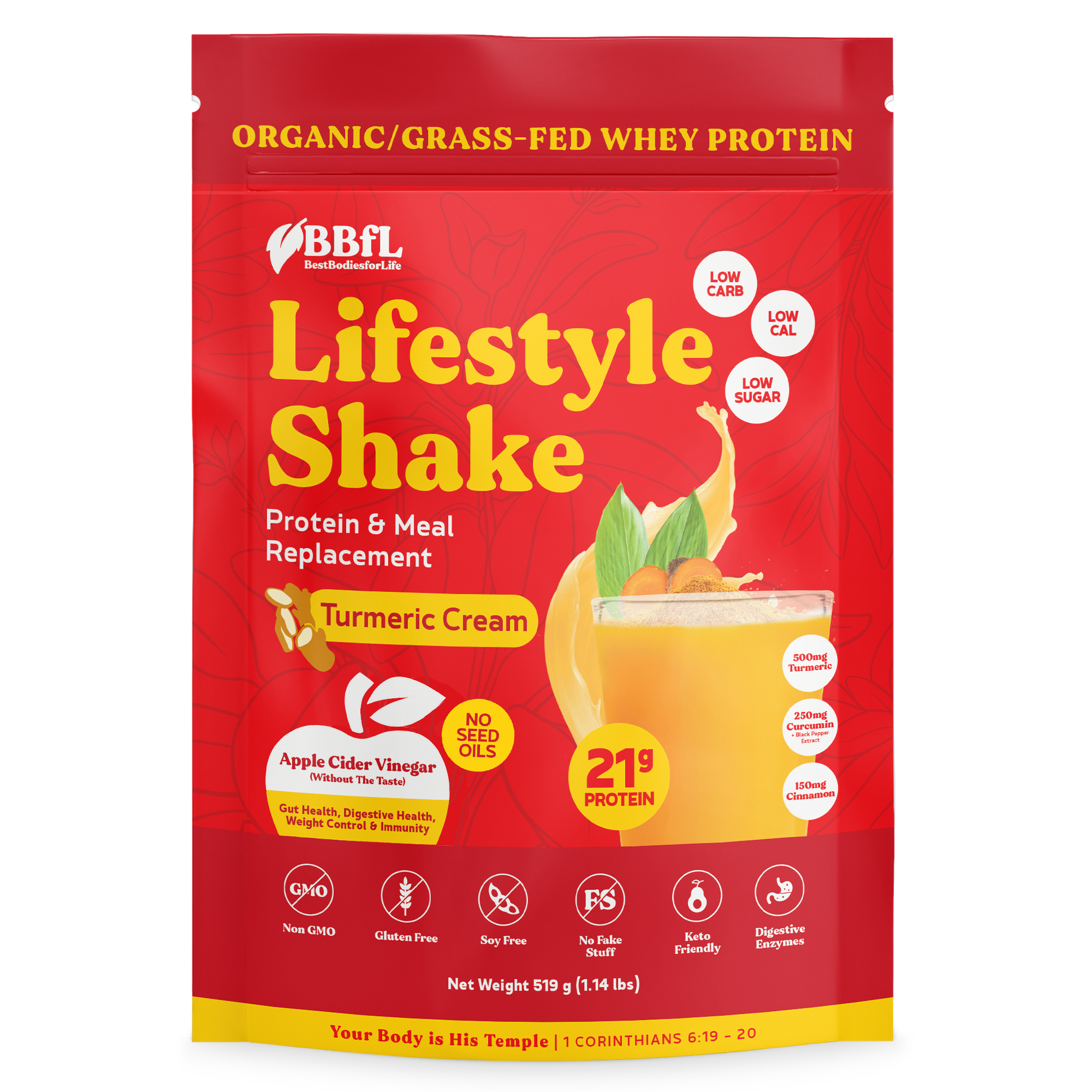 BBfL Turmeric Curcumin Cream Life Style Shake (Creamy & Cinnamoney)