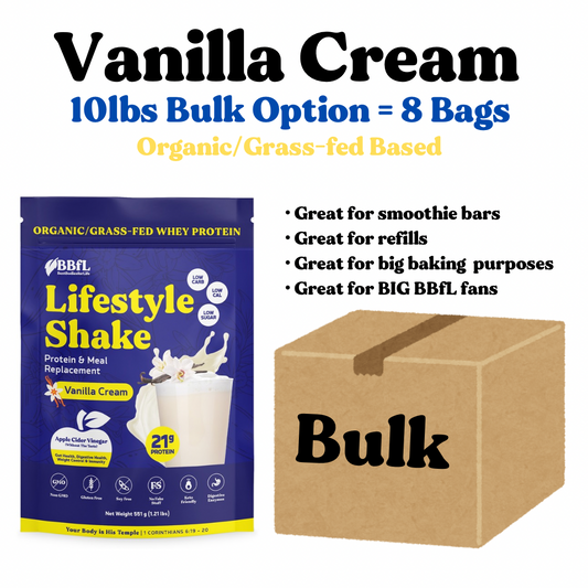 Life Style Vanilla Cream Shake - BULK OPTION (10lb) - **FREE SHIPPING** - BestBodiesforLife
