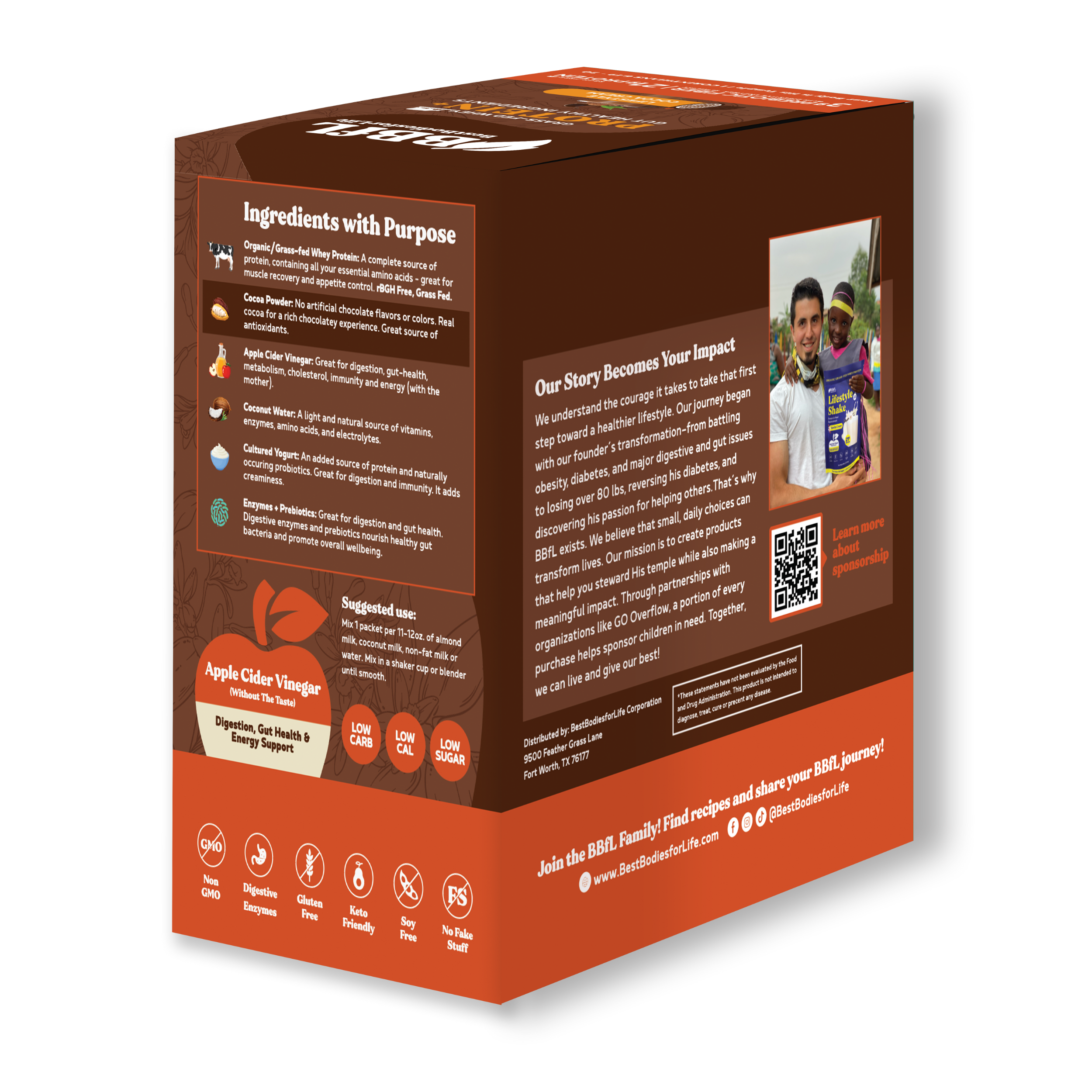 BBfL Cocoa Cream (Grass-fed Whey) - 10 Pack - BestBodiesforLife