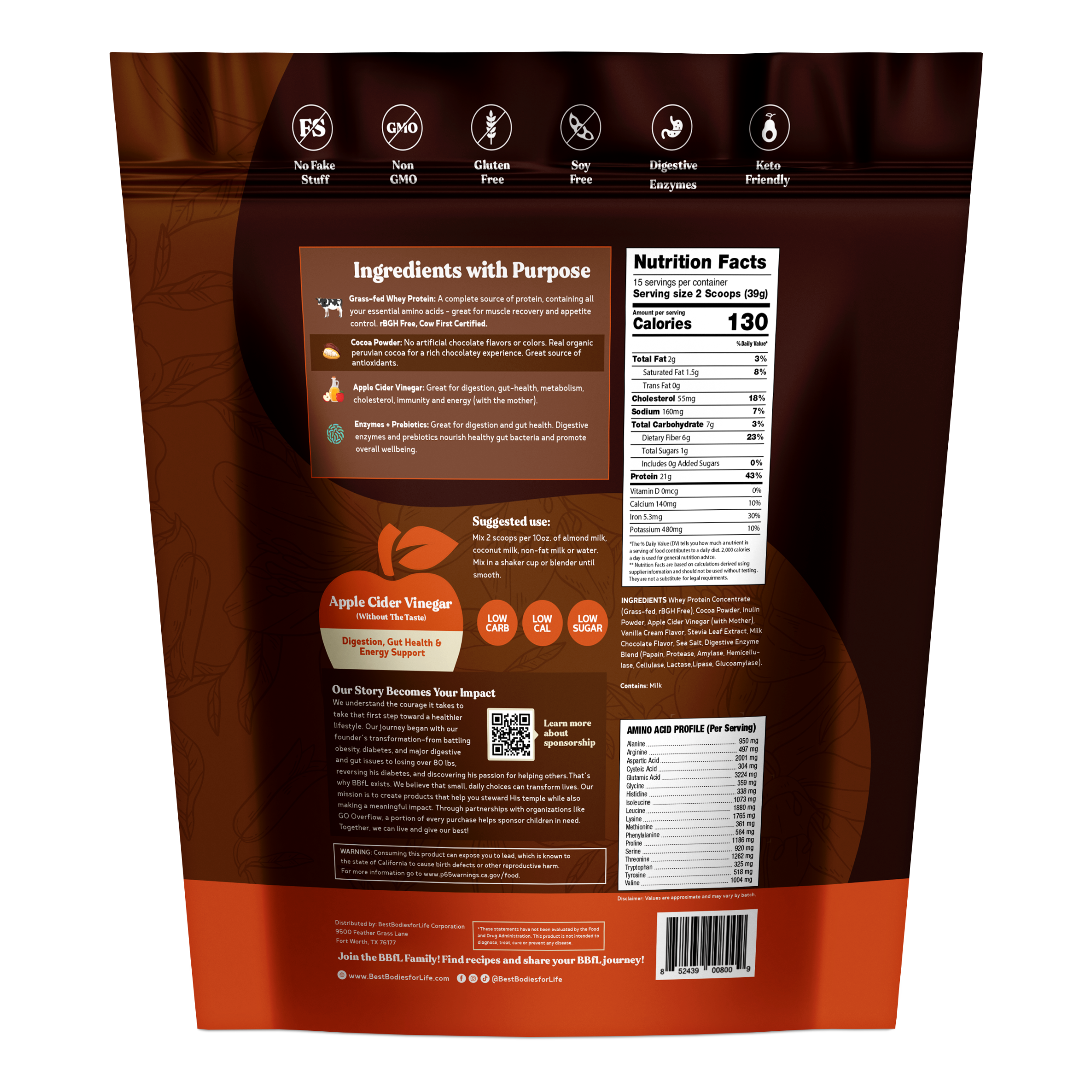 BBfL Cocoa Cream (Grass-fed Whey)