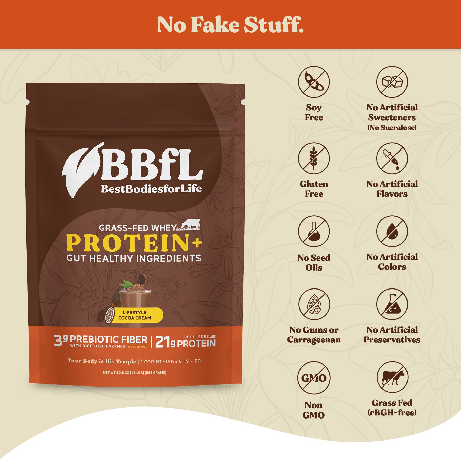BBfL Cocoa Cream (Grass-fed Whey) - BestBodiesforLife
