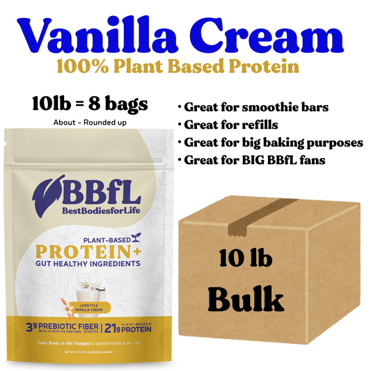 BBfL Vanilla Cream (Plant Based) - BULK OPTION - **FREE SHIPPING**