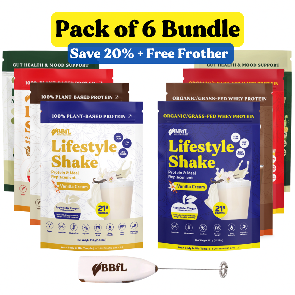 6-Pack BBfL Lifestyle Shakes + FREE Frother Bundle - BestBodiesforLife