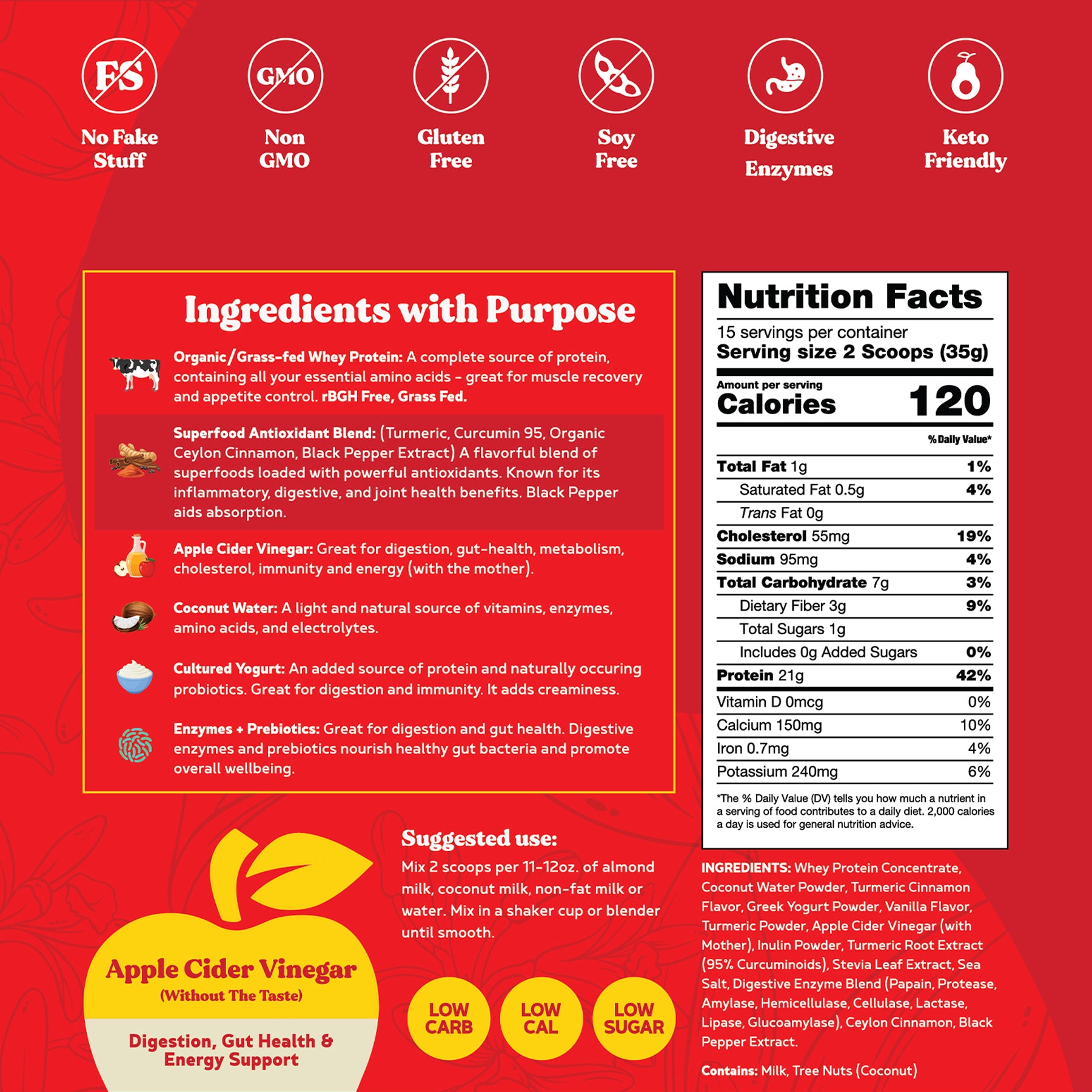 BBfL Turmeric Curcumin Cream (Grass-fed Whey) - 10 Pack - BestBodiesforLife