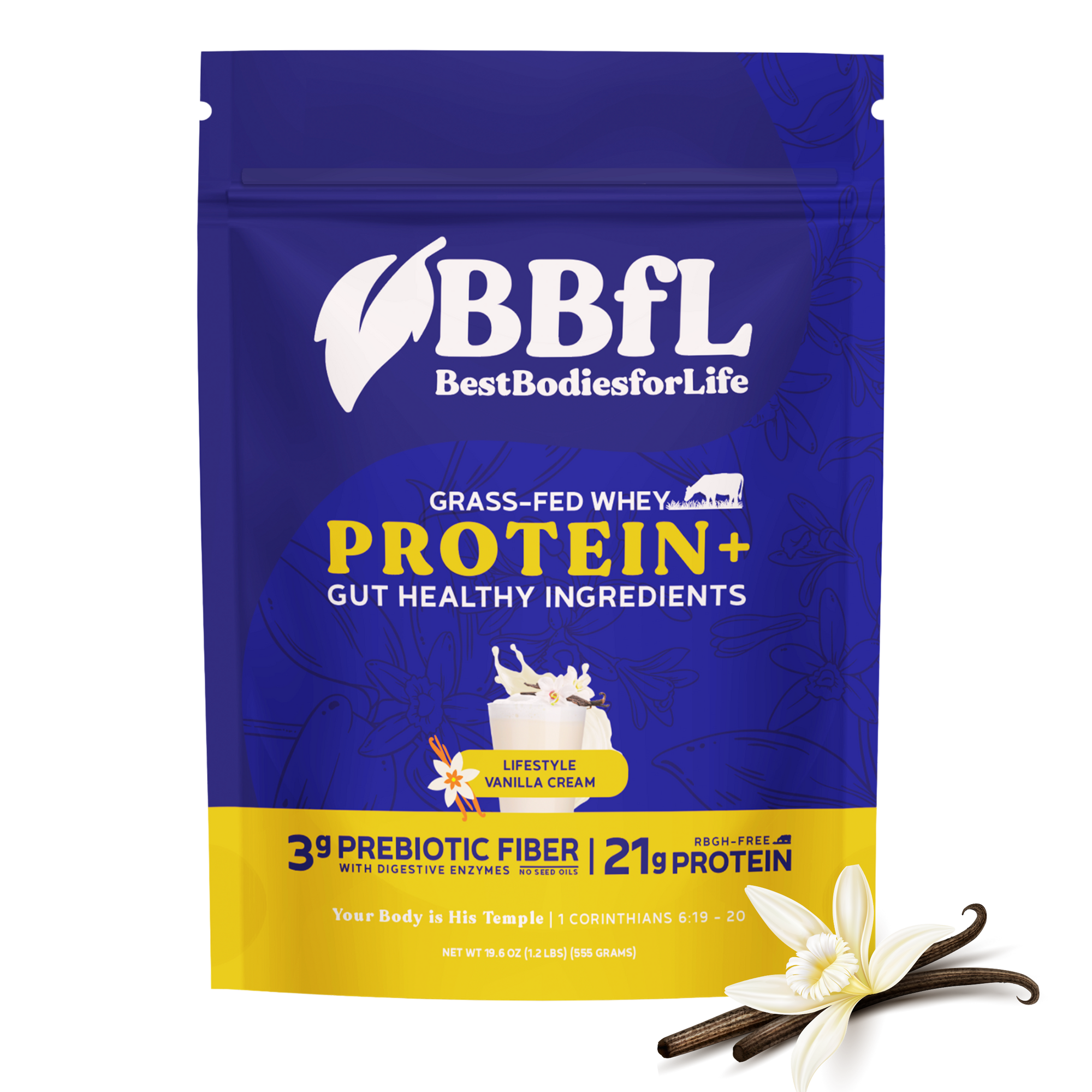 BBfL Vanilla Cream (Grass-fed Whey) - BestBodiesforLife
