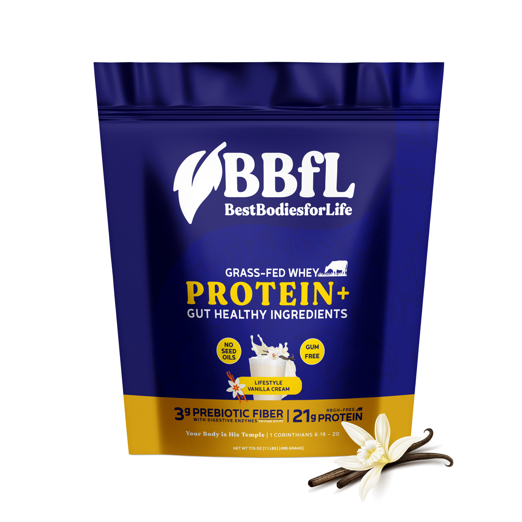 BBfL Vanilla Cream (Grass-fed Whey)