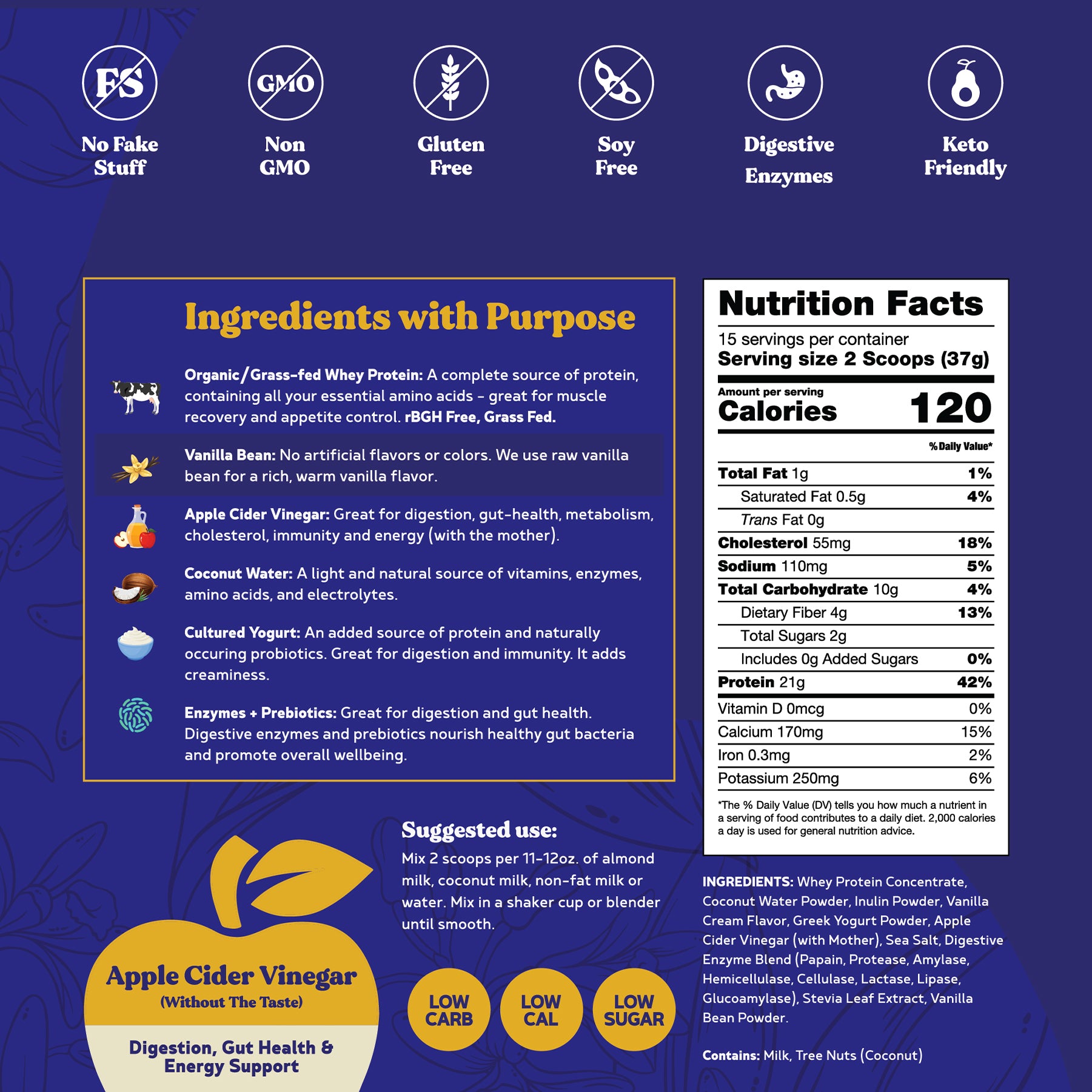 BBfL Vanilla Cream (Grass-fed Whey) - BestBodiesforLife