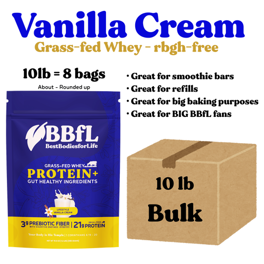BBfL Vanilla Cream (Whey Based) - BULK OPTION (10lb) - **FREE SHIPPING**