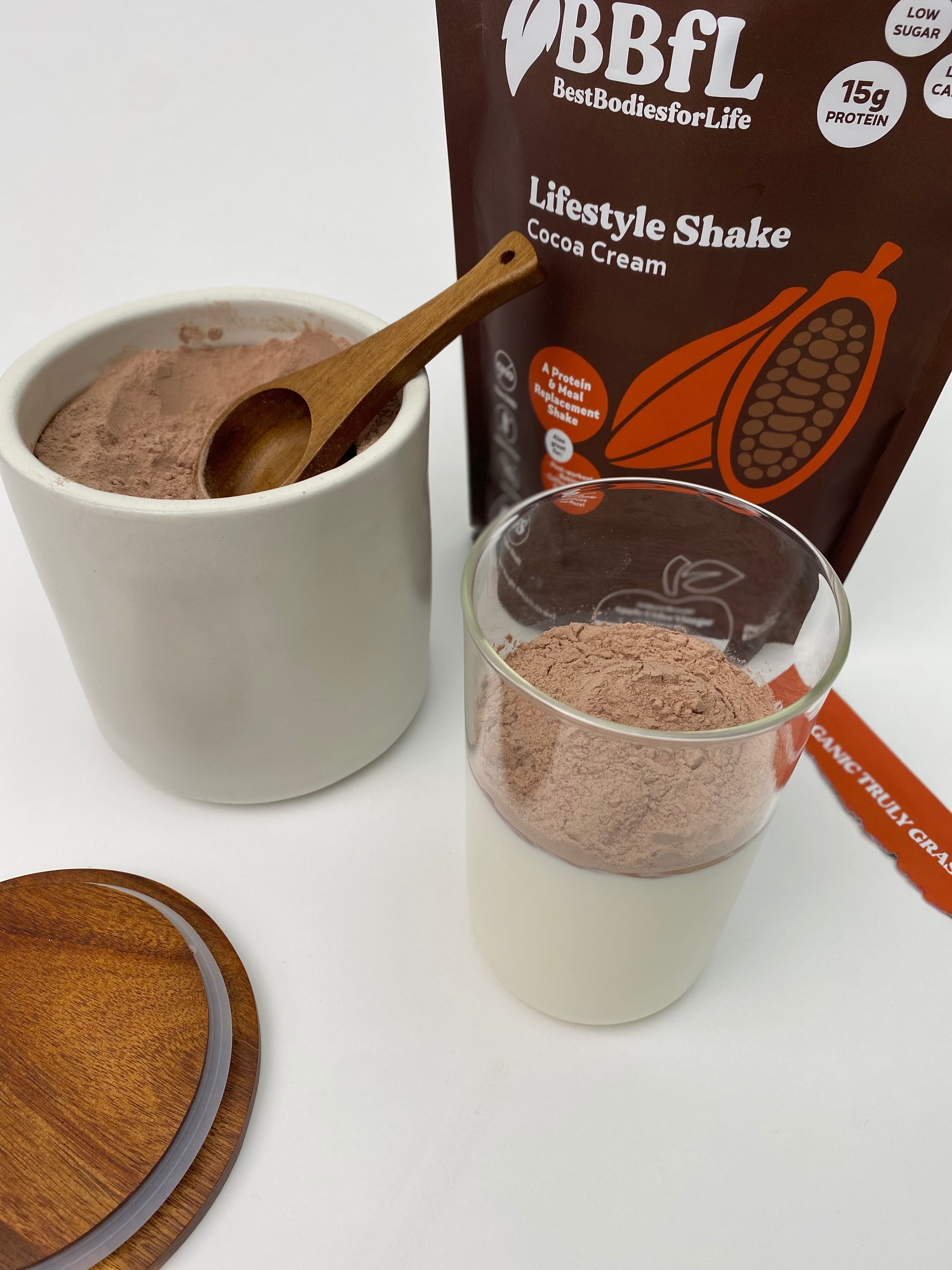 BBfL Cocoa Cream Life Style Shake (Organic Whey)