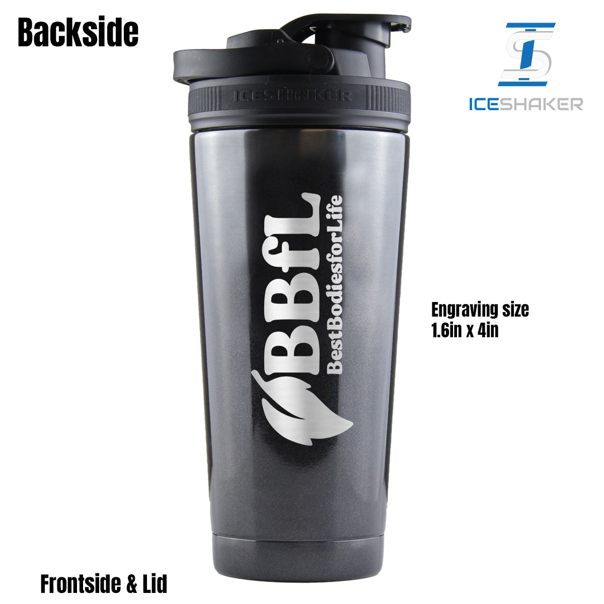 Ice Shaker - 26 oz - Black