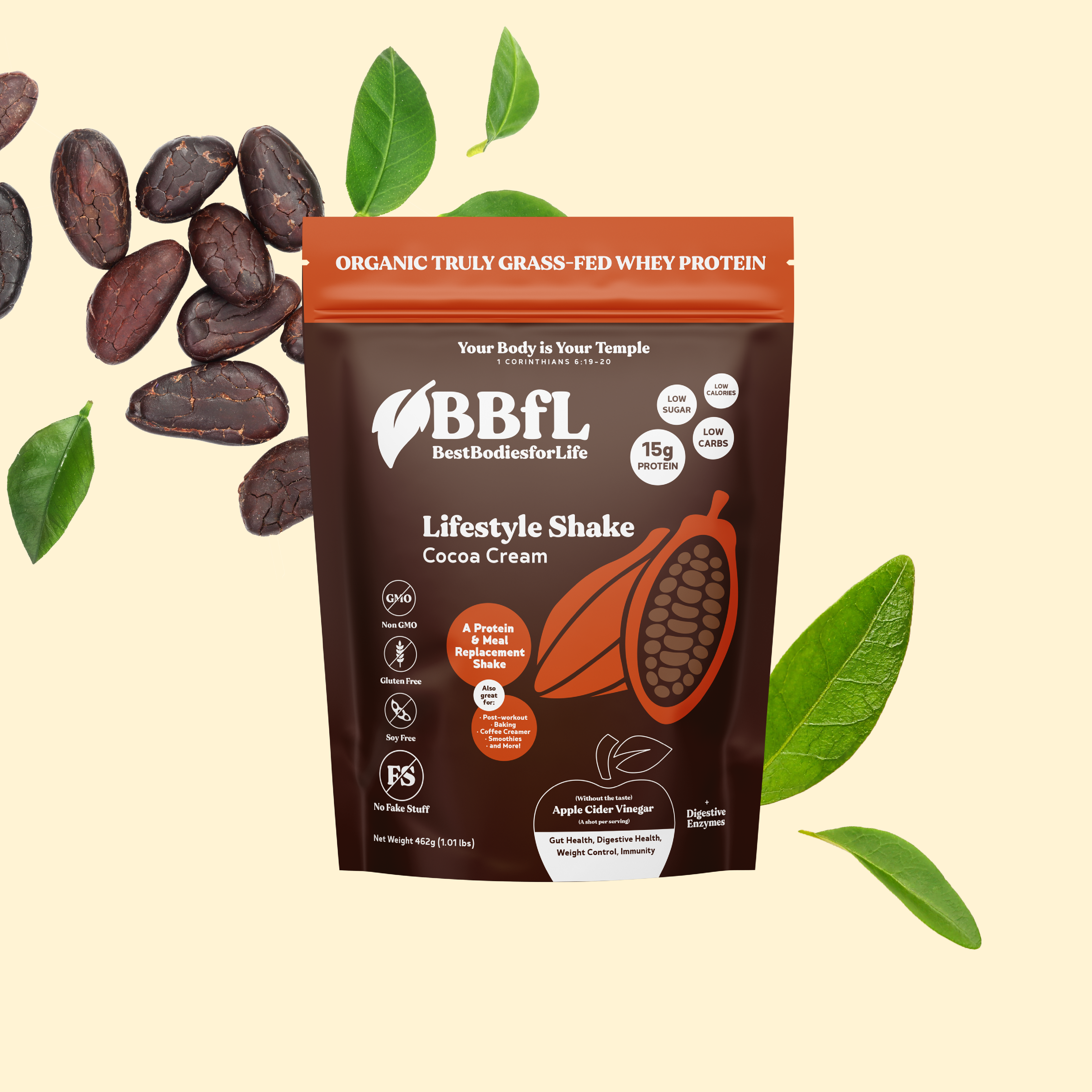 BBfL Cocoa Cream Life Style Shake (Organic Whey)